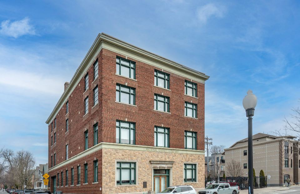 Allentown Factory Lofts: the four-story 1924 brick and stone building at 430 Virginia Street